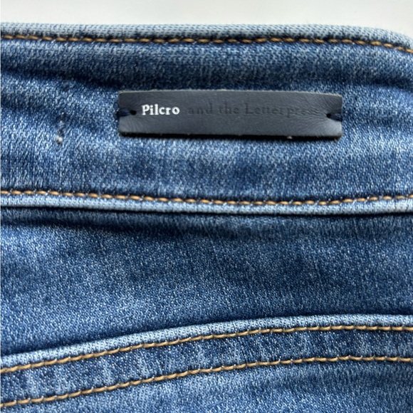 PILCRO and the letterpress for ANTHROPOLOGIE High Rise Denim Leggings Size 27 - Picture 12 of 13